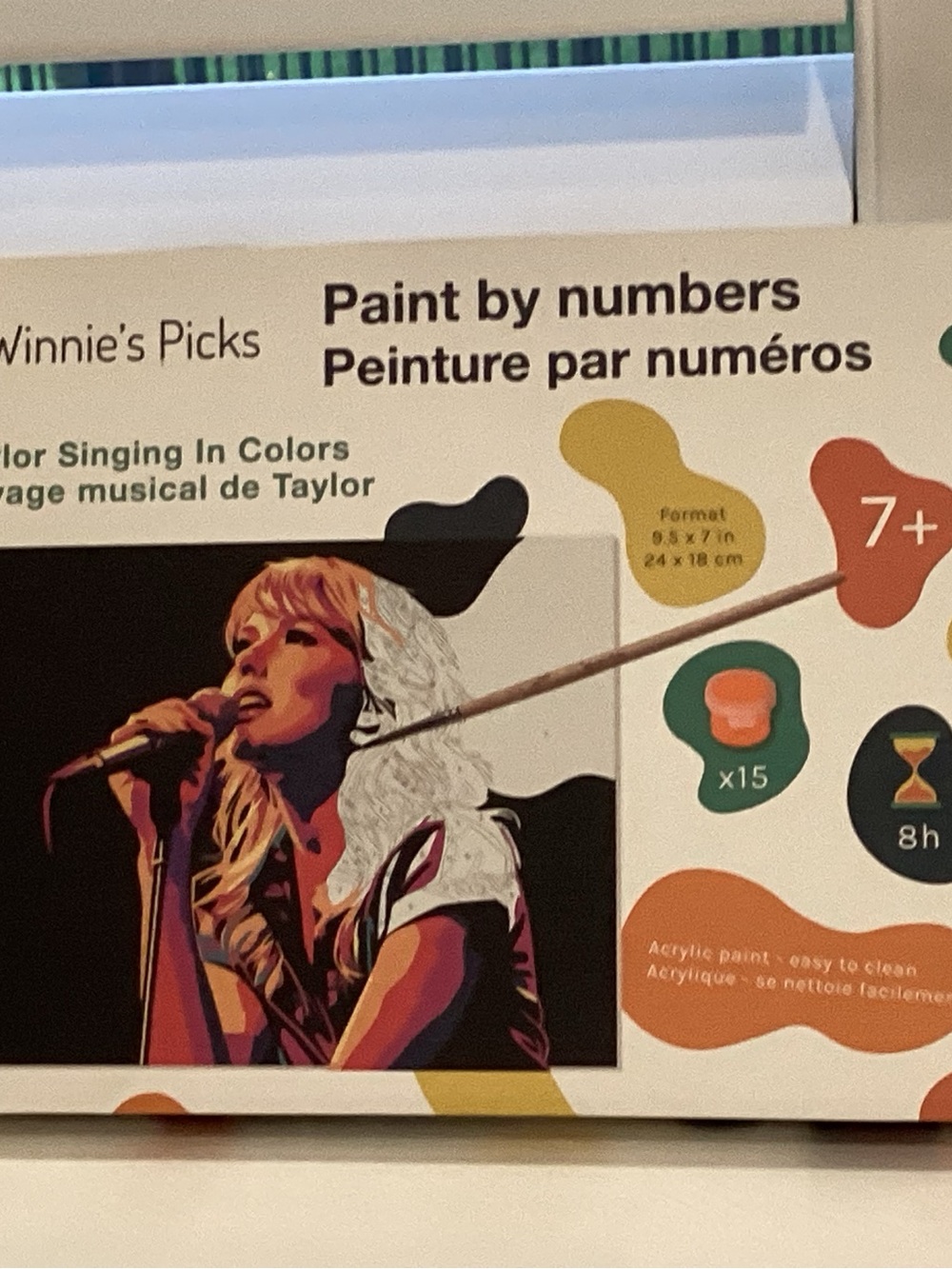Taylor Singing In Colors Paint by Numbers - Multicolor - Picture 7 of 15